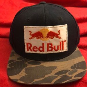 Red Bull camo flatbrim hat
